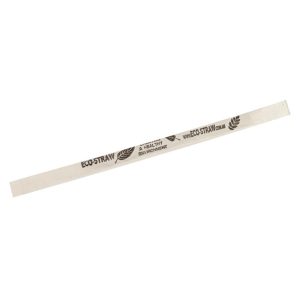 Paper Wrapped Black Paper Straw Slim Regular 200mm