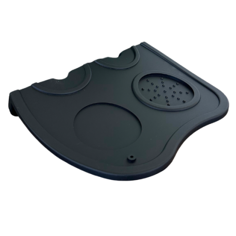 Black Silicone Double Lip Tamper Mat-1