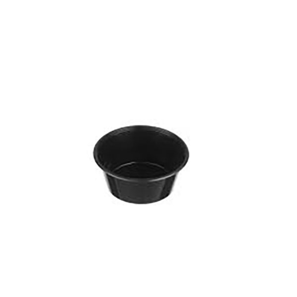 Black Round Container 280ml (117.5x49mm)