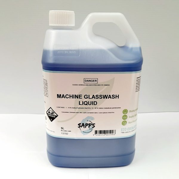Machine Glass Wash Blue 20L