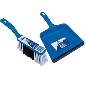 Blue Dust Pan and Brush Set