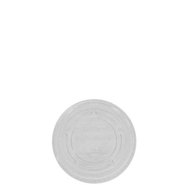 Clear PET Sauce Container Lid 2oz