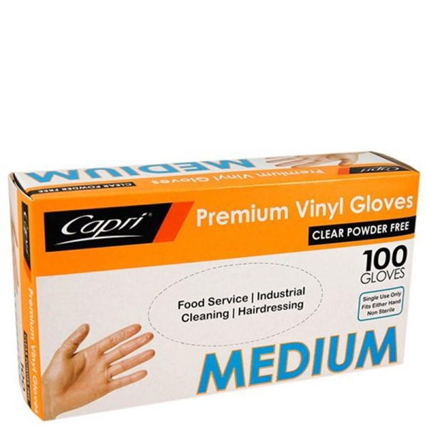 Clear Powder Free Vinyl Glove Medium