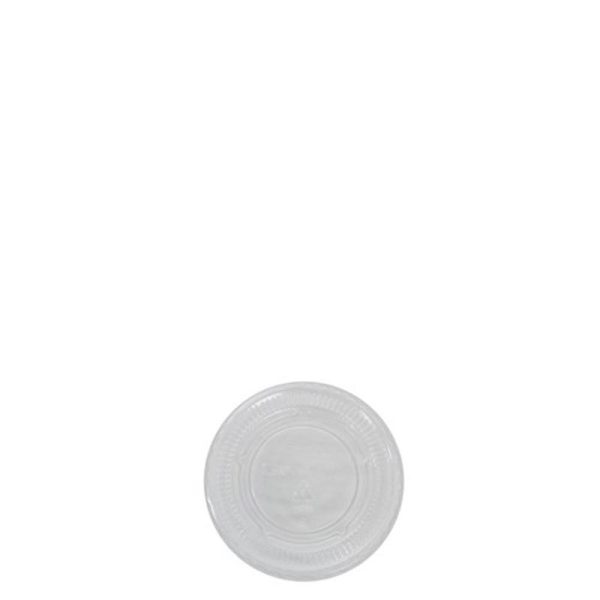 Clear PET Sauce Container Lid 1oz