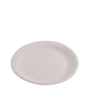 White Round Paper Plate 7" (175mm)