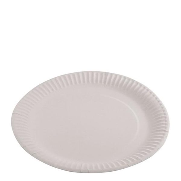 White Round Paper Plate 9" (230mm)