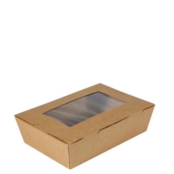 Kraft PLA Lined Window Lunch Box