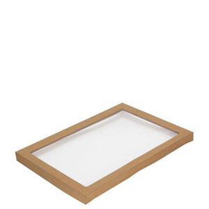 Kraft Window Catering Tray Lid 454x313x30mm