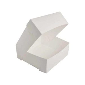 White Cake Box 9x9x4"