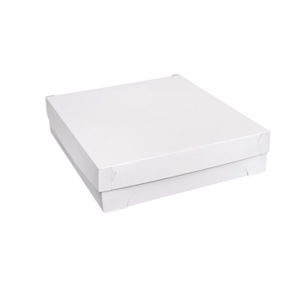 White 1/2 Slab Cake Box 428x388x95mm