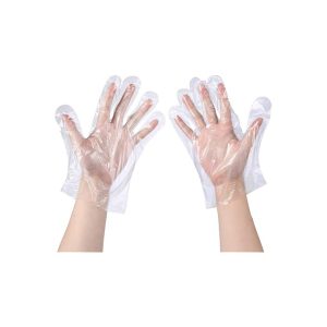 Clear Disposable Gloves Powder Free 1 Size Fits All