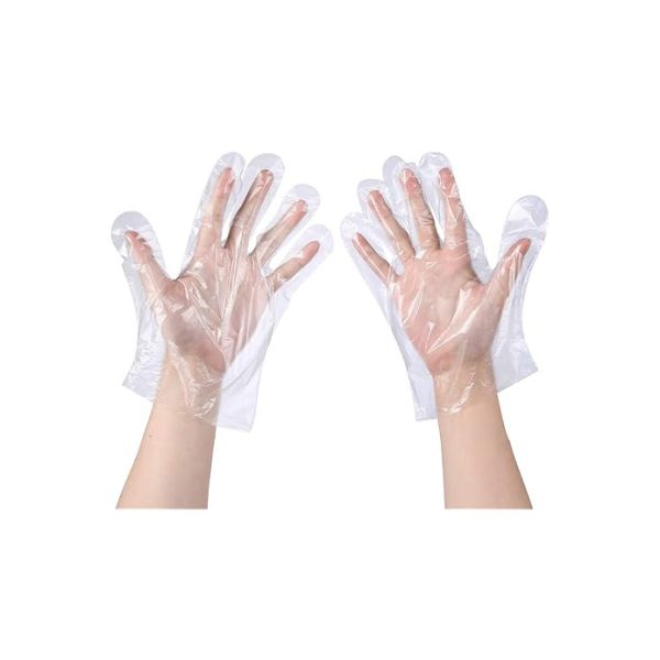 Clear Disposable Gloves Powder Free 1 Size Fits All