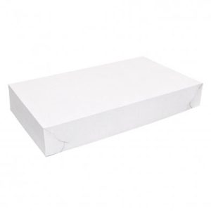 White Full Slab Cake Box 435x735x110mm