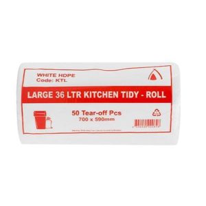 White HDPE Bin Liner 36L (700x590mm)
