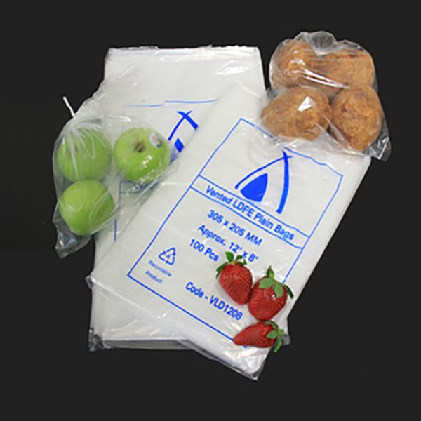 Clear Vented LDPE Bags 305x380mm