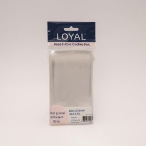 Clear Resealable Cookie Bag 80x110mm