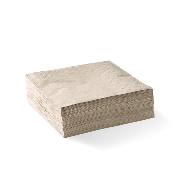 Kraft Recycled 1/4 Fold 2-Ply Cocktail Napkin