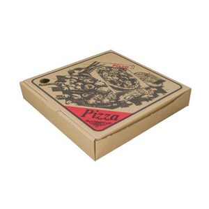 Brown Generic Print Pizza Box 12"