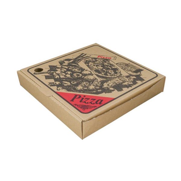 Brown Generic Print Pizza Box 12"