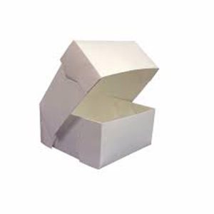 White Cake Box 4x4x3"(100x100x75mm)