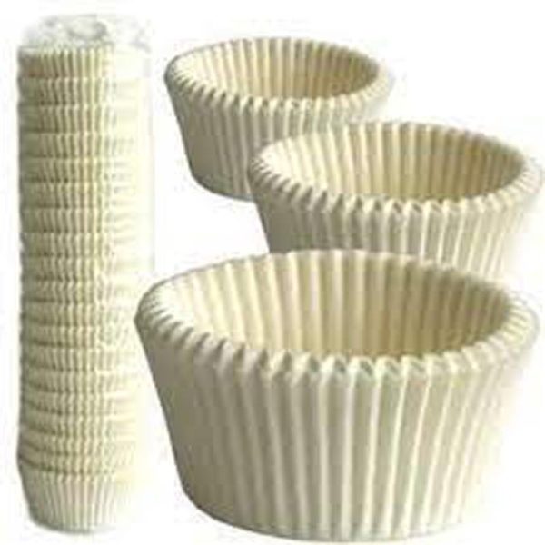 White Cup Cake Cases (360)