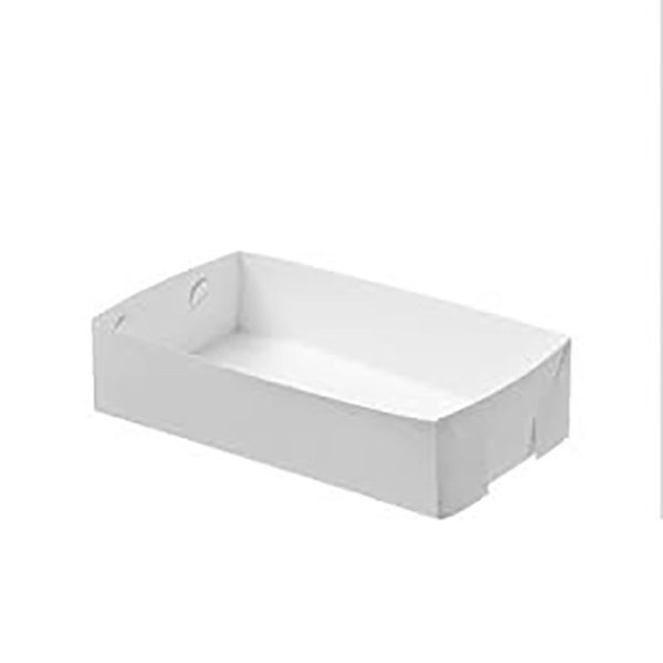 White Cake Tray Small (190x130x45mm)