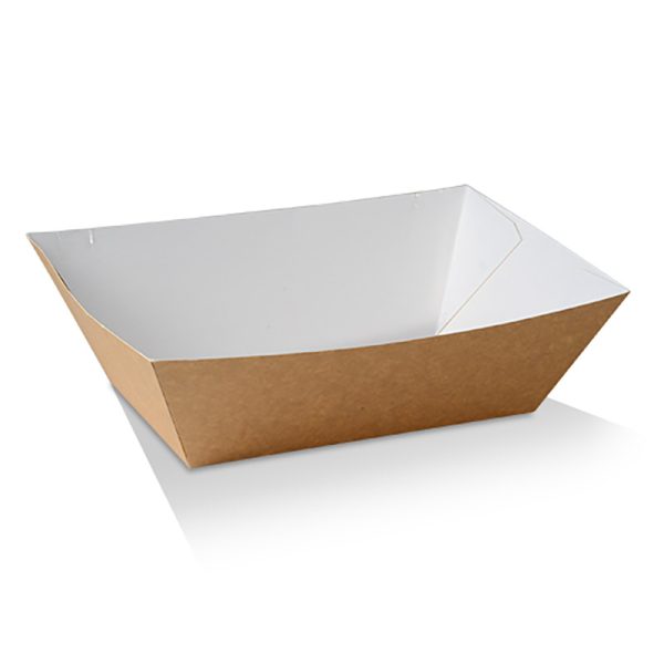Brown Cardboard Food Tray Extra Large (185x110x80mm)