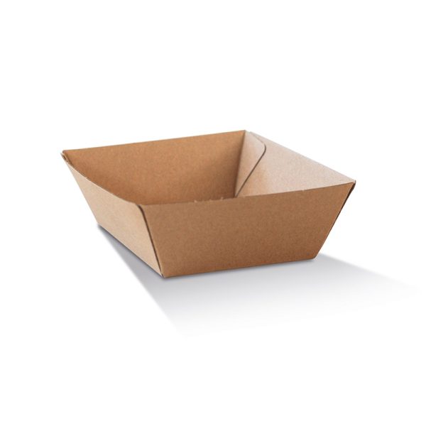 Kraft Corrugated Food Tray Small (130x91x50mm)