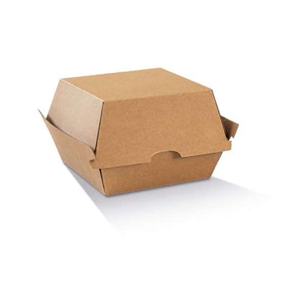 Brown Corrugated High Burger Box 113x111x100mm