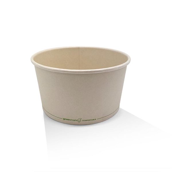 Natural Bamboo Paper Ice Cream Cup 4oz