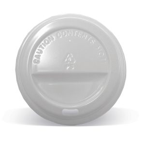 White Plastic Lid 8/12/16oz (90mm)