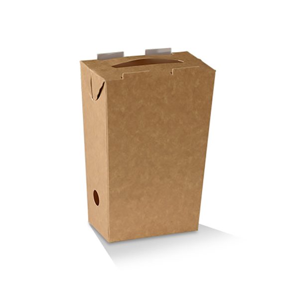 Kraft Chip Carton Large (94x47x150mm)
