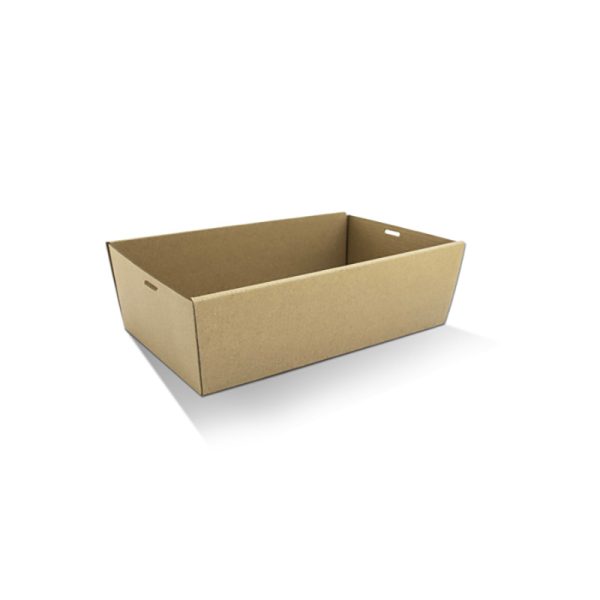 Brown Corrugated Catering Tray Base Medium (360x255x80mm)