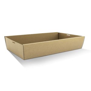 Brown Corrugated Catering Tray Base Large (560x255x80mm)