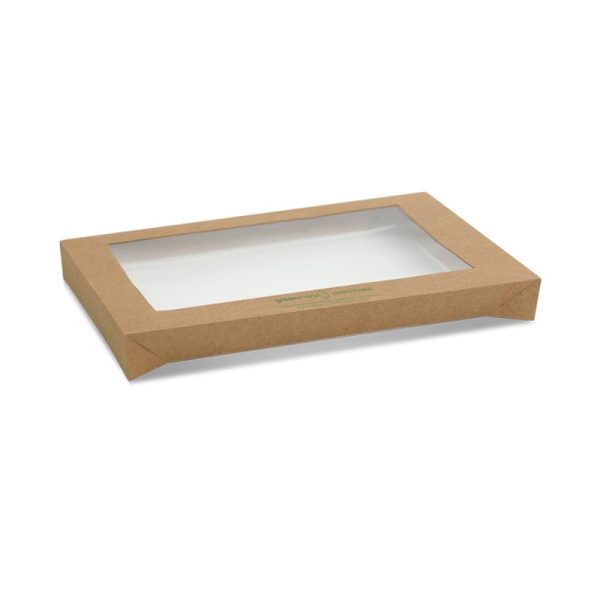Brown Window Catering Tray Lid Medium (382x275x30mm)