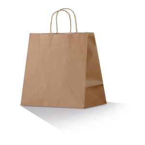 Kraft Twisted Paper Handle Takeaway Bag 320x350x225mm