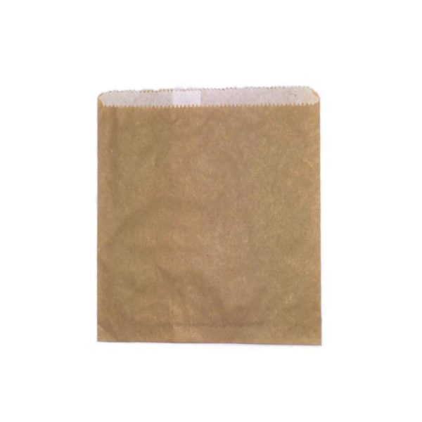 Kraft Square Greaseproof Lined Bag 175x175mm