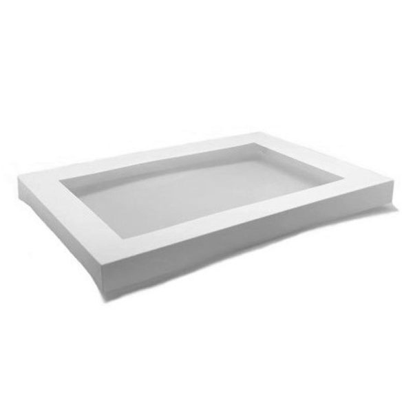 White Window Catering Tray Lid Small (280x180x30mm)