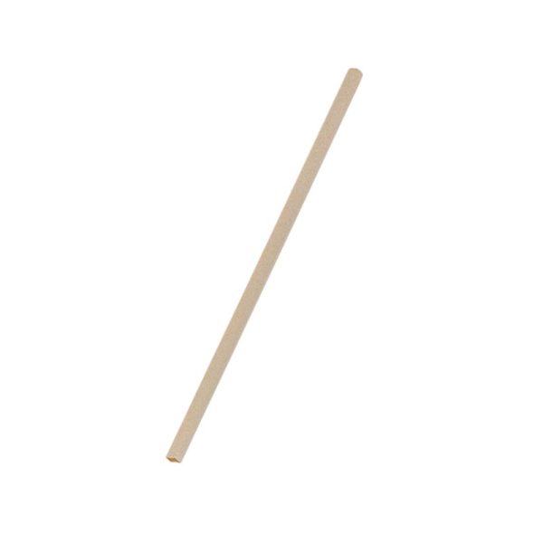 Natural Bamboo Slant Cut Straw Jumbo 210mm