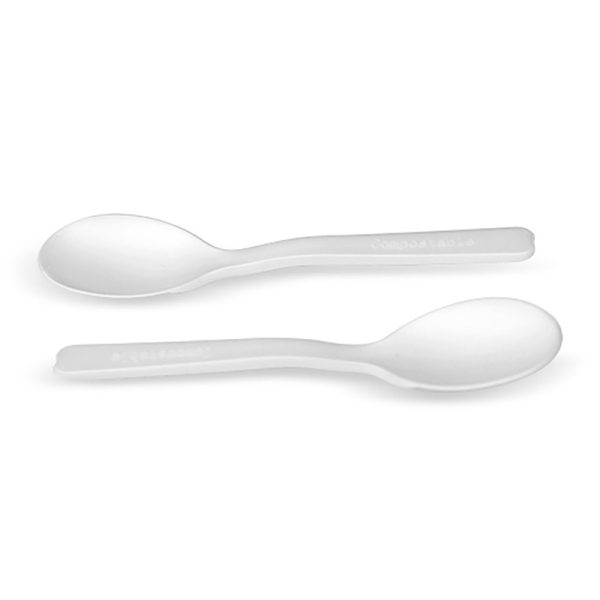 White CPLA Teaspoon 5"