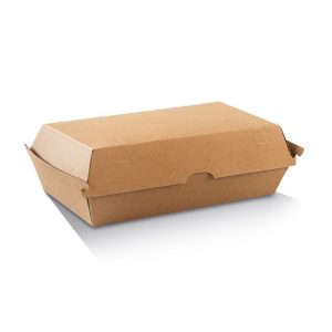Kraft Corrugated Snack Box Large (205x106x76mm)