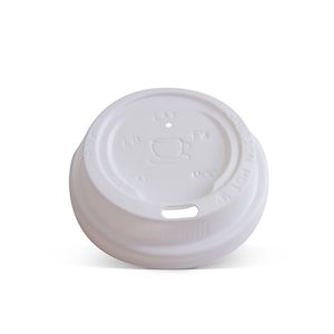 White PS Lid 6/8oz (80mm)