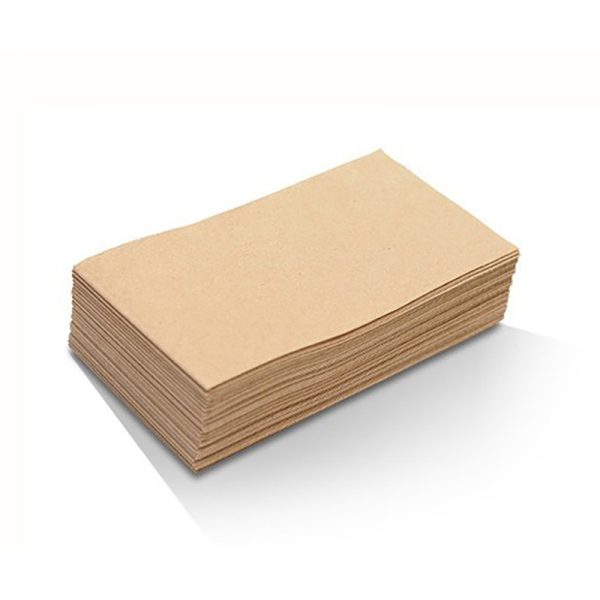 Kraft Recycled 1/6 Fold 1-Ply Dispenser Napkin