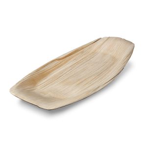 Natural Palm Boat Tray 16x8" (410x210mm)