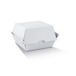 White Corrugated Burger Box 102x105x80mm