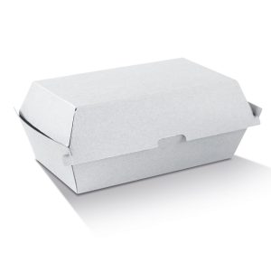 White Corrugated Snack Box Regular (176x91x85mm)